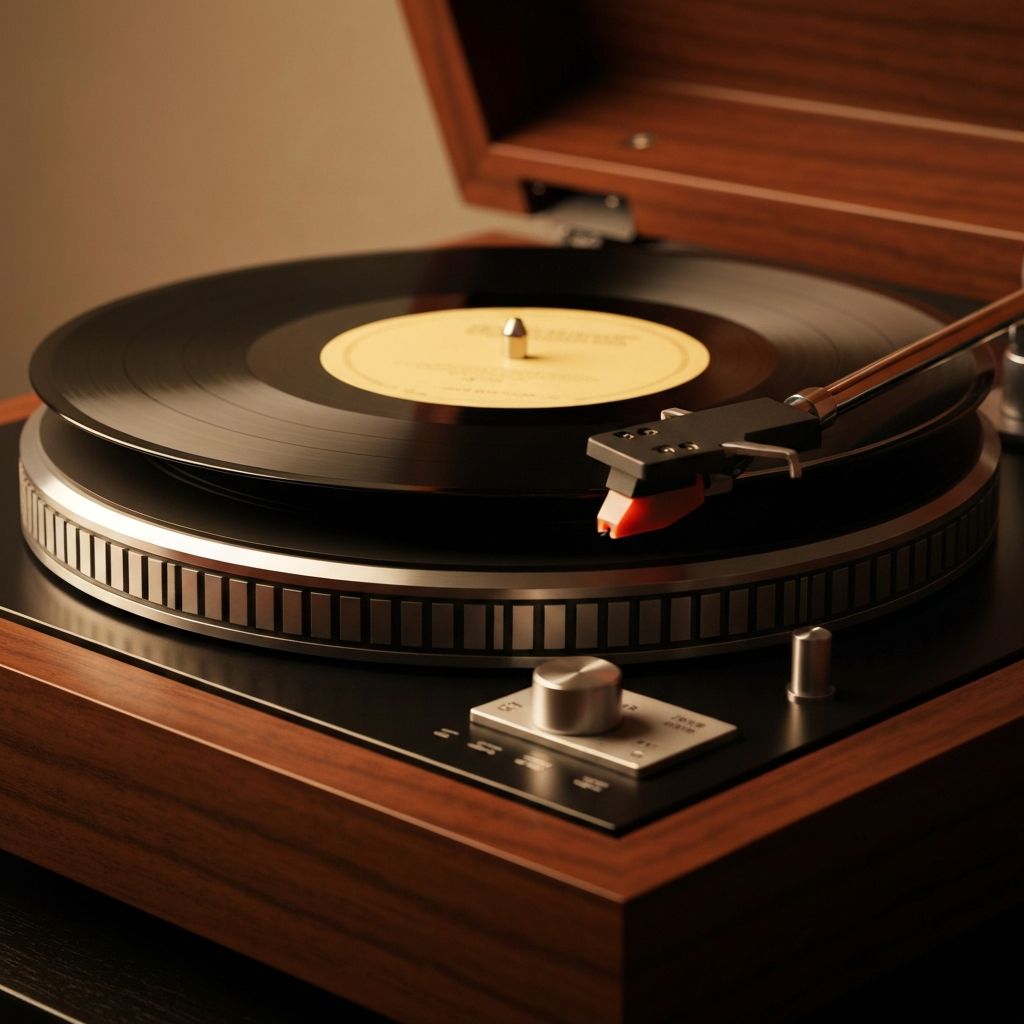 Vinyl record player